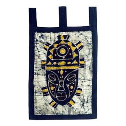 Masked Man,'Hand Made Batik Cotton Wall Hanging'