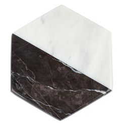 Opposites Attract,'Artisan Crafted Marble Cheese Board in Black and White'