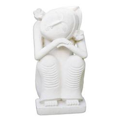 Lonely Lady,'Sandstone sculpture'