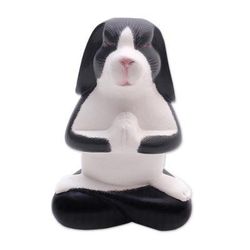 Praying Rabbit,'Meditating Rabbit Wood Sculpture from Bali'