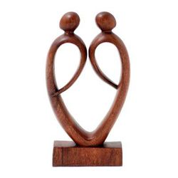 Unmatched,'Artisan Made Suar Wood Figure Sculpture'