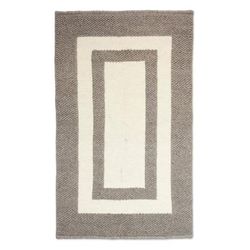 Nature's Window,'Natural Handwoven Textured Wool Accent Rug (3.5x5.5)'