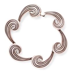 Whispering Wind,'Sterling silver link bracelet'