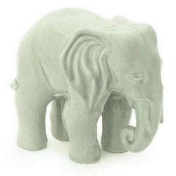 'Elephant Grace' - Unique Celadon Ceramic Sculpture