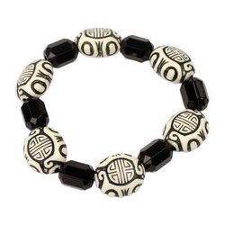 Rustic Glory,'Hand Crafted Recycled Plastic Beaded Stretch Bracelet'