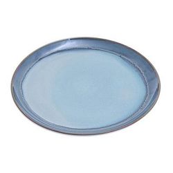 Blue Crush,'Handcrafted Blue Ceramic Dinner Plate'
