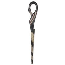Wood walking stick, 'Sankofa Bird'