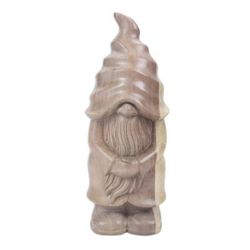 Sleepy Gnome,'Hand Crafted Hibiscus Wood Gnome Statuette'