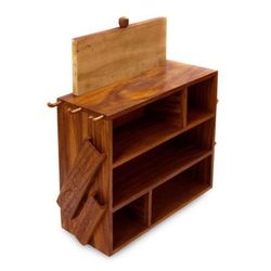 Balinese Sunflower,'Wood kitchen organizer'