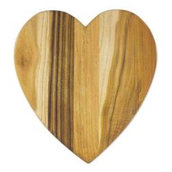 Heartfelt,'Heart-Shaped Teak Wood Cutting Board from Guatemala'