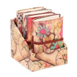 Daily Notes,'Floral Motif Paper Journals from India (Set of 4)'