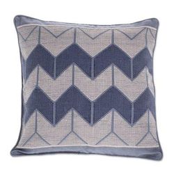 Chevron Geometry,'Chevron Motif Cotton Cushion Cover from Guatemala'