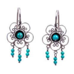 Taxco Garden,'Taxco Turquoise Earrings'