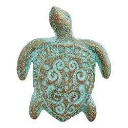 Recycled paper wall sculpture, 'Wise Old Turtle'