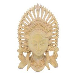 Balinese Janger Dancer,'Balinese Janger Dancer Mask in Crocodile Wood'