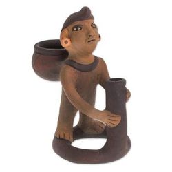 'Handcrafted Pre-Hispanic Ceramic Sculpture from Nicaragua'