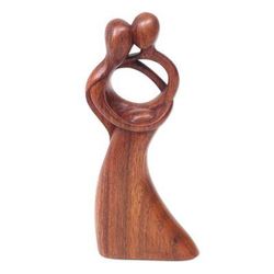 Romantic Dance,'Romantic Dance Wood Sculpture from Bali'