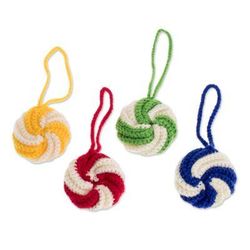 'Hand-Crocheted Assorted Ornaments from Guatemala (Set of 4)'