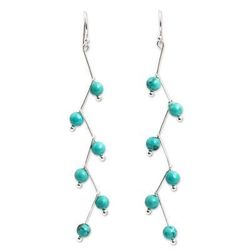 Dangle earrings, 'Lightning'