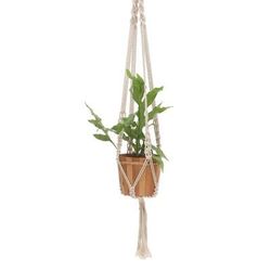 Pure Home,'Hand-Knotted White Cotton Macrame Hanger from Bali'