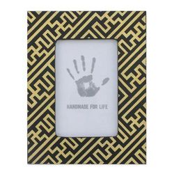 Weaving Lines,'Lacquered Wood Picture Frame (4x6)'