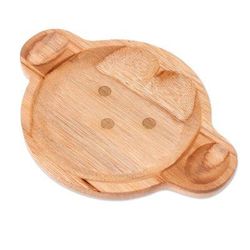 Playful Monkey,'Monkey-Themed Teak Wood Serving Plate from Thailand'
