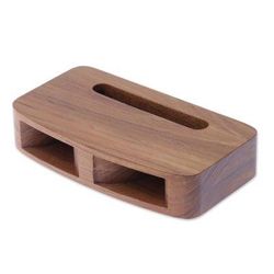 Teak Decibel,'Two-Horn Teak Wood Phone Speaker from Thailand'