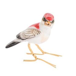 Araripe Manakin,'Artisan Crafted Bird Sculpture'