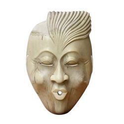 Wood mask, 'The Whistler' - Unique Modern Wood Mask