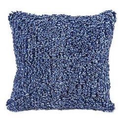 Popcorn in Navy,'Hand Knit Navy Cotton Cushion Cover from Thailand'