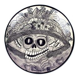 Beautiful Catrina,'Handmade Catrina Decorative Ceramic Plate'