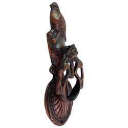Avian Melody,'Copper Plated Brass Door Knocker Bird Shape from India'