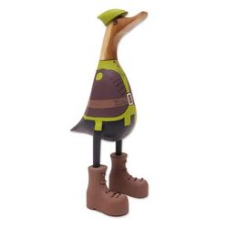 Robin Duck,'Handcrafted Wood Sculpture of Robin Hood Duck'