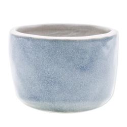 Grey Bud,'Handcrafted Ceramic Flower Pot with Polished Grey Surface'