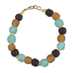 Fresh Novelty,'Recycled Glass and Plastic Beaded Bracelet from Ghana'