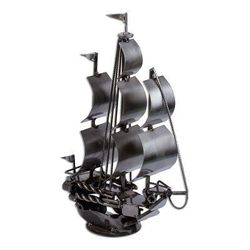 Rustic Ship,'Rustic Sailing Ship Metal Sculpture'