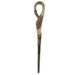 Look Back,'African Adinkra Theme Hand Carved Walking Stick'