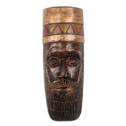 King Nebuchadnezzar,'African Wood Mask of Nebuchadnezzar from Ghana'