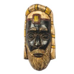 Roman Priesthood,'Roman Priest African Wood Mask from Ghana'