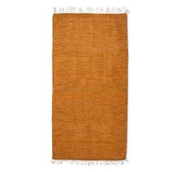 Highland Honey,'Amber Colored All Wool Area Rug (4x6.5)'