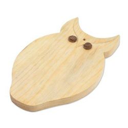 Wood cutting board, 'Morning Owl'