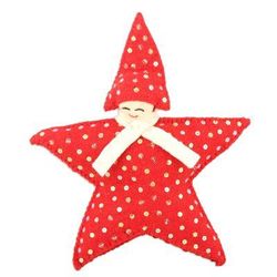 Angel Face,'Felt Wool Star-Motif Holiday Tree Topper'