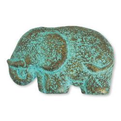 Recycled paper wall sculpture, 'Elephant Honor'