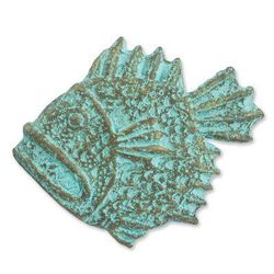 Recycled paper wall sculpture, 'Fierce Piranha'