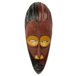 Dare Da Raana,'Original Light and Shadow African Wall Mask Artisan Crafted'