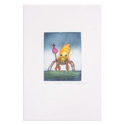 Hermit Crab,'Original Hermit Crab Aquatint Print'