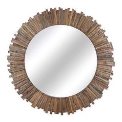 Teak Rays,'Hanmade Teak Wood Wall Mirror from Thailand'