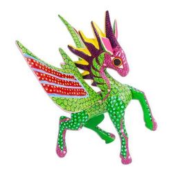 Mythical Pegasus,'Hand Painted Pegasus Alebrije Sculpture'