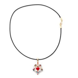 '14k Gold-Accented Pendant Necklace with Howlite Flower'