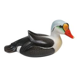 King Eider,'Hand Crafted Suar Wood Duck Statuette'